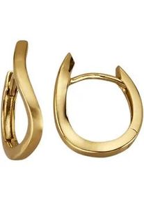 Paar Creolen Firetti "Schmuck Geschenk Gold 375 Ohrschmuck Ohrringe", gold (gelbgoldfarben), Ohrringe, Damen, 14mm, Gelbgold 375