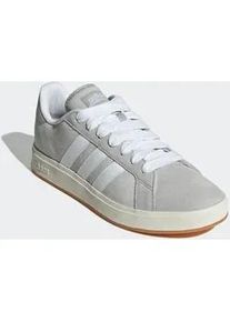 Sneaker Adidas SPORTSWEAR "GRAND COURT BASE 00S", Herren, Gr. 43, grau (grau two, cloud wei&szlig;, gum10), Leder, Synthetik, Schuhe Sneaker, Design auf den Spuren des Adidas Campus 00
