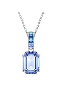 Kette mit Anh&auml;nger Swarovski "Schmuck Geschenk Halskette Millenia", blau (metallfarben, t&uuml;rkis, blau), Halsketten, Damen, Metall, L: 75, mit Swarovski Kristall