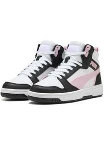Sneaker Puma "REBOUND V6", Herren, Gr. 38, wei&szlig; (Puma wei&szlig;, rose mauve, Puma schwarz), mehrfarbig, Schuhe Sneaker
