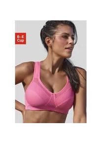 H.I.S. Sport-BH H.I.S, Damen, Gr. 105, Cup B, pink (neon pink), Microtouch, Obermaterial: 90% Polyester (COOLMAX), 10% Elasthan (LYCRA), BHs Sport-BH, ohne B&uuml;gel aus schnell trocknendem COOLMAX-Material, Topseller