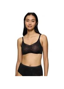 B&uuml;gelloser BH Triumph "Shape Smart Ellipse", Damen, Gr. 2, N-Gr, schwarz, Microtouch, Obermaterial: 48% Polyamid, 27% Polyester, 25% Elasthan, BHs, gl&auml;ttend, tieferes Dekollet&eacute;, wellenf&ouml;rmigen Jacquard-Mesh