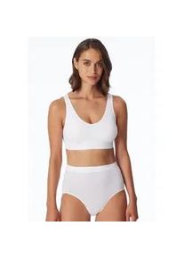 Bustier Schiesser "Classic Seamless", Damen, Gr. 3XL, N-Gr, wei&szlig; (100, wei&szlig;), Microtouch, Obermaterial: 93% Polyamid, 7% Elasthan, Basic, BHs Bustier, mit herausnehmbaren Pads