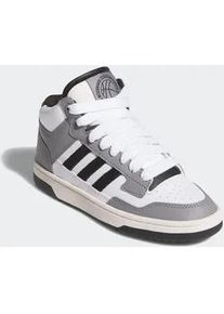 Sneaker Adidas SPORTSWEAR "RAPID COURT MID", M&auml;dchen, Gr. 38, schwarz-wei&szlig; (grau three, core schwarz, ftwr wei&szlig;), Leder, Synthetik, Schuhe Sneaker, Sneaker, Schn&uuml;rboots, Winterschuhe, f&uuml;r Kinder & Jugendliche