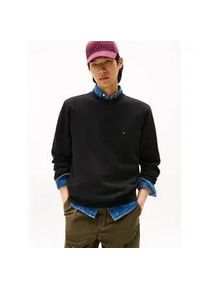 Sweatshirt Tommy Hilfiger "ESSENTIAL TERRY CREWNECK", Herren, Gr. XL, schwarz, Sweatware, Obermaterial: 100% Baumwolle, regular fit, Rundhals, Rippb&uuml;ndchen, Sweatshirts Sweatshirt