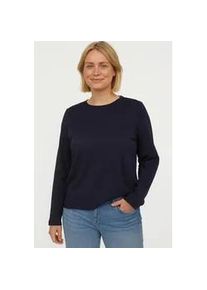 V&eacute;ro Moda Langarmshirt VERO MODA "VMPAULINA LS T-SHIRT GA JRS NOOS", Damen, Gr. M, blau (night sky), Jersey, Obermaterial: 100% Baumwolle, unifarben, normal, Rundhals, Shirts Langarmshirt
