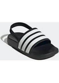 Badesandale Adidas SPORTSWEAR "ESTRAP KIDS ADILETTE", M&auml;dchen, Gr. 34, schwarz-wei&szlig; (core schwarz, cloud wei&szlig;, core schwarz), Synthetik, Textil, Schuhe, Badelatschen f&uuml;r Kinder & Jugendliche