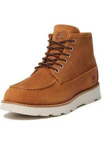 Schn&uuml;rboots Timberland "BRITTON MILLSMID LACE UP CHUKKA BOOT", Herren, Gr. 45, rust suede, Leder, Schuhe Schn&uuml;rboots, Winterstiefel, Schn&uuml;rstiefel, Winterschuhe