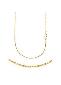Collierkettchen Firetti "Schmuck Geschenk Gold 333 oder 585 Halskette Venezianerkette halbrund" Gr. 40, gold (gelbgoldfarben), Halsketten, Damen, 40, Gelbgold 333, B: 1,5mm, Made in Germany, B:1,5mm