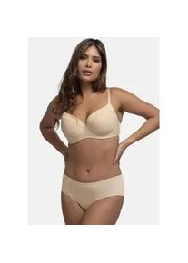 B&uuml;gel-BH Dorina "Carmen", Damen, Gr. 95, Cup F, beige, Microtouch, Obermaterial: 63% Polyamid, 27% Polyester, 10% Elasthan, gestreift, unifarben, bequem, BHs B&uuml;gel-BH, leicht gepolstert, geformte Cups, weich, Mikrofaser