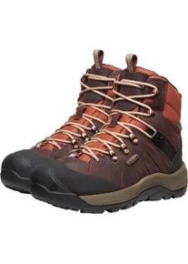 Winterstiefel Keen "REVEL IV MID POLAR", Damen, Gr. 37, rot (andorra, safari), Leder, Schuhe Winterstiefel, Snowboots, Winterboots, Winterschuhe