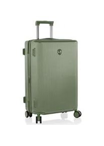 Hartschalen-Trolley Heys "Earthtone, verschiedene Gr&ouml;&szlig;en und Farben", Gr. B/H/T: 43cm x 66cm x 27cm 76 l, gr&uuml;n (moss), Polycarbonat, Koffer, Heys x Joachim Llambi Reisegep&auml;ck TSA Schloss Volumenerweiterung