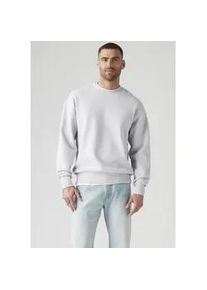 Levi's Sweatshirt LEVI'S "AUTHENTIC CREW", Herren, Gr. L, grau (light gray htr bros), Sweatware, Obermaterial: 88% Baumwolle, 12% Polyester, regular fit taillenlang, Rundhals, Sweatshirts Sweatshirt, mit Logostickerei