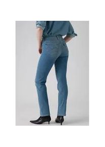 Levi's Gerade Jeans LEVI'S "314 Shaping Straight", Damen, Gr. 33, L&auml;nge 32, eternal indigo mid, Denim/Jeans, Obermaterial: 80% Baumwolle, 19% Polyester, 1% Elasthan, gerade lang, Jeans, mit Stretch, Topseller
