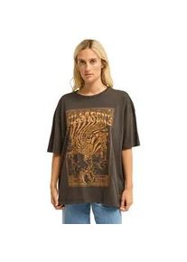 T-Shirt Billabong "Right Place Right Time", Damen, Gr. S, schwarz (off schwarz), Obermaterial: 100% Walkfrottier;, Shirts T-Shirt