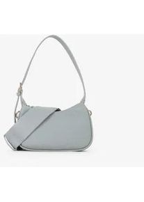Hobo Valentino BAGS "SAMBA RE", Damen, Gr. B/H/T: 21cm x 12cm x 7cm, grigio, Lederimitat, Taschen Hobo, Henkeltasche Schultertasche