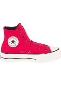 Sneaker Converse "CHUCK TAYLOR ALL STAR LIFT", Damen, Gr. 38, rot, egret, schwarz, Leder, Schuhe Sneaker