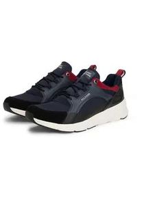 Sneaker Tommy Hilfiger "MODERN COMFORT RUN OUTDOOR", Herren, Gr. 42, blau (dunkelblau), Leder, Synthetik, Schuhe Sneaker, Freizeitschuh, Schn&uuml;rschuh im coolen Materialmix