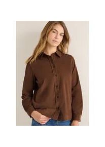 Langarmbluse Cecil, Damen, Gr. XL (44), mocha caramel, Cord, Obermaterial: 100% Baumwolle, unifarben, regular fit h&uuml;ftbedeckend, Rundhals, Manschette, Blusen, mit Hemdkragen
