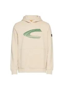 Hoodie Camel Active, Herren, Gr. M, beige (oatmeal), Sweatware, Obermaterial: 67% Baumwolle, 33% Polyester, bedruckt, regular fit taillenbedeckt, Rippb&uuml;ndchen, Sweatshirts Hoodie, mit Logo Print