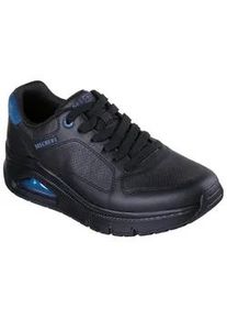Sneaker Skechers "UNO ICON", Herren, Gr. 44, schwarz, Leder, unifarben, Schuhe Sneaker, Keilsneaker, Sneaker mit Luftkissen