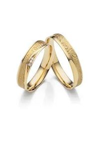 Trauring Firetti "Schmuck Geschenk Gold 375 Hochzeit Ehering Partnerring "LIEBE" Gr. 66, gelbgoldfarben, Fingerringe, Damen, 66, ohne Brillanten, Gelbgold 375, 4,5mm, Trauring, Made in Germany - wahlweise mit oder ohne Brillanten