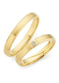 Phoenix Trauring PH&Ouml;NIX "Schmuck Partnerring Ehering Verlobungsring Freundschaftsring" Gr. 63, gelbgoldfarben, Fingerringe, Damen, 63, ohne Brillant, Silber 925 (Sterlingsilber), 3mm, Trauring, Made in Germany - wahlweise mit oder ohne Brillant