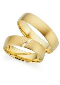 Phoenix Trauring PH&Ouml;NIX "Schmuck Partnerring Ehering Verlobungsring Freundschaftsring" Gr. 58, gelbgoldfarben, Fingerringe, Damen, 58, ohne Brillant, Silber 925 (Sterlingsilber), 5mm, Trauring, Made in Germany - wahlweise mit oder ohne Brillant