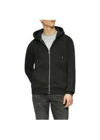Kapuzensweatshirt QS, Herren, Gr. XXL, schwarz, Sweatware, Obermaterial: 60% Baumwolle, 40% Polyester, unifarben, regular fit normal, ohne Ausschnitt, Rippb&uuml;ndchen, Sweatshirts, mit Kapuze