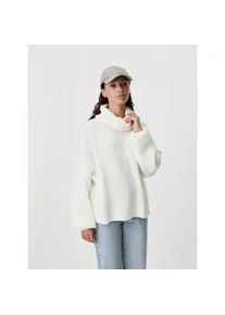 Strickpullover LEGER "Jarine, LeGer by Lena Gercke", Damen, Gr. 36, sanftes wei&szlig;, Strick, Obermaterial: 56% Polyacryl, 44% Polyamid, loose fit h&uuml;ftlang, Rundhals, eingesetzt gerader Abschluss, Pullover Strickpullover, Loose fit mit Rundhalsausschnitt