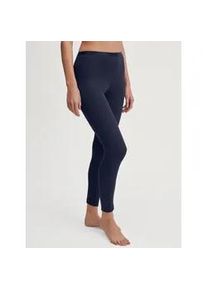 Leggings Calida "True Confidence", Damen, Gr. S (40/42), N-Gr, blau (evening blau), Feinripp, Obermaterial: 70% Schurwolle, 30% Seide, normal lang, Hosen Leggings, w&auml;rmend, elastisch, Feinripp-Qualit&auml;t, atmungsaktiv, weich