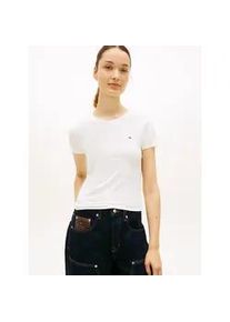 Tommy Hilfiger Kurzarmshirt TOMMY JEANS "TJW 3PACK C-NECK TEE", Damen, Gr. L (40), schwarz, ecru, rot alert, Single Jersey, Obermaterial: 100% Baumwolle, unifarben, regular fit, Rundhals, Shirts