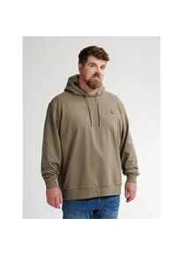 Hoodie PETROL INDUSTRIES, Herren, Gr. 4XL, mossy ston, Sweatware, Obermaterial: 95% Baumwolle, 5% Elasthan, unifarben, regular fit normal, ohne Ausschnitt, Rippb&uuml;ndchen, Sweatshirts Hoodie, mit Logo Stickerei