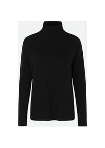 Rollkragenpullover rosemunde "Laica roll neck", Damen, Gr. XS, schwarz, Strick, Obermaterial: 70% Wolle, 30% Kaschmir, unifarben, h&uuml;ftbedeckend, ohne Ausschnitt, Pullover Rollkragenpullover, Kragen, Strick, Langarm, w&auml;rmend, weich, mit Cashmere-Anteil