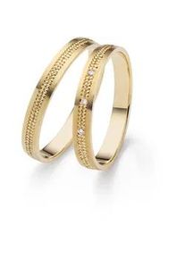 Trauring Firetti "Schmuck Geschenk Gold 375 Hochzeit Ehering Partnerring "LIEBE" Gr. 58, gelbgoldfarben, Fingerringe, Damen, 58, ohne Brillanten, Gelbgold 375, 3mm, Trauring, Made in Germany - wahlweise mit oder ohne Brillanten