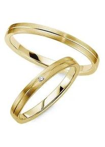 Phoenix Trauring PH&Ouml;NIX "Schmuck Geschenk Partnerring Ehering Goldring" Gr. 65, gelbgoldfarben, wei&szlig;, Fingerringe, Damen, 65, SI = kleine Einschl&uuml;sse mit Brillant, Diamanten Gelbgold 333, 2,5mm, Diamanten, Gelbgold 333, Trauring, Made in Germany - wahlweise mit oder ohne Brillant