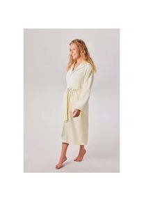 Unisex-Bademantel OTTO HOME "Miia, ideal f&uuml;r Sauna, Spa & im Urlaub" Gr. XL, creme, natur, L:125cm, Microfaser, Hausm&auml;ntel, weich und kuschelig, pl&uuml;sch, f&uuml;r Damen und Herren, S-XL