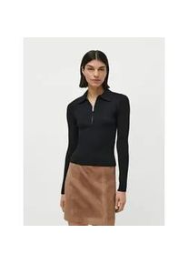 Strickpullover LEGER "Stefania, LeGer by Lena Gercke", Damen, Gr. 34, schwarz, Strick, Obermaterial: 100% Polyester, unifarben, regular fit normal, Rundhals, eingesetzt gerader Abschluss, Pullover Strickpullover, Regular fit mit Rundhalsausschnitt