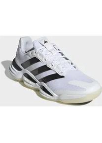 Hallenschuh Adidas PERFORMANCE "STABIL 16 INDOOR", Herren, Gr. 42, ftwwht, cschwarz, cschwarz, Synthetik, Textil, Schuhe Hallenschuh, Handballschuh