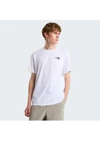 T-Shirt The North Face "M VERTICAL REGULAR SHORT SLEEVE TEE-GRAPHIC", Herren, Gr. L, tnf wei&szlig;, Obermaterial: 60% Baumwolle, 40% Polyester, Shirts T-Shirt, normale Passform, kurze &Auml;rmel, f&uuml;r Sportmode und Outdoormode