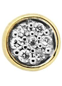 Single-Ohrstecker Firetti "Schmuck Geschenk Gold 333 Ohrschmuck einzeln Solit&auml;r", gold (gelbgoldfarben, wei&szlig;goldfarben), Ohrringe, Damen, 5mm, 0,03 P2 = erkennbare Einschl&uuml;sse, Diamanten Gelbgold 333, Diamanten, Gelbgold 333, mit Brillant - Krappenfassung