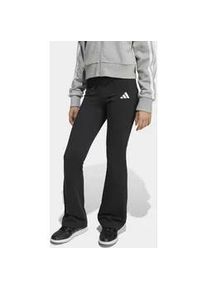 Leggings Adidas SPORTSWEAR "ESSENTIALS FLARED LEGGINGS", Kinder, Gr. 164, N-Gr, schwarz, wei&szlig;,, Obermaterial: 70% Baumwolle, 30% Polyester, Hosen Leggings