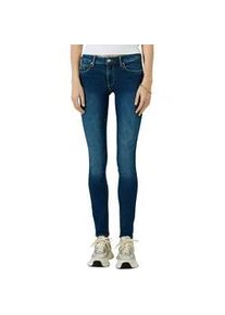 Slim-fit-Jeans QS, Damen, Gr. 40, L&auml;nge 30, dunkelblau, Denim/Jeans, Obermaterial: 99% Baumwolle, 1% Elasthan. Futter: 70% Polyester, 30% Baumwolle, unifarben, slim fit lang, Jeans Slim-fit-Jeans, mit Stretch
