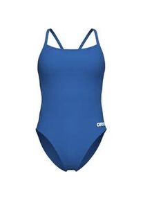 Badeanzug arena "WOMEN'S TEAM SWIMSUIT CHALLENGE SOLID", Damen, Gr. 38, N-Gr, royal, wei&szlig;, Obermaterial: 100% Polyester, Badeanz&uuml;ge Badeanzug, arena Performance, Bademode, chlorbest&auml;ndig, langlebig