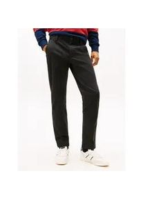 Tommy Hilfiger Chinohose TOMMY JEANS "SCANTON Slim Fit Hose", Herren, Gr. 33, L&auml;nge 34, schwarz, Web, Obermaterial: 96% Baumwolle, 4% Elasthan, slim fit lang, Hosen Chinohose, slim fit, Twill