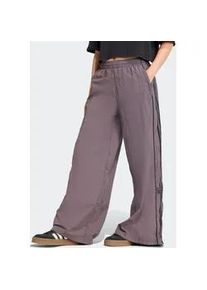 Sporthose Adidas ORIGINALS "ADIBREAK OS TP", Damen, Gr. M, N-Gr, grau strata, schwarz, Obermaterial: 100% Polyamid, Hosen Sporthose, mit Druckkn&ouml;pfen an den Seiten, aus Polyamid