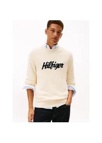 Rundhalspullover Tommy Hilfiger "SEASONAL GRAPHIC COTTON", Herren, Gr. XL, calico, Strick, Obermaterial: 100% Baumwolle, normal normal, Rundhals, Rippb&uuml;ndchen, Pullover Rundhalspullover