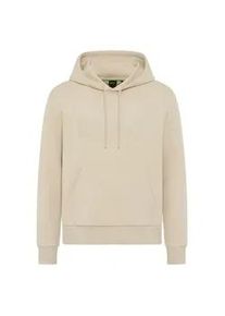 Hoodie BOSS Green "Soody", Herren, Gr. M, light beige272, Sweatware, Obermaterial: 95% Baumwolle, 5% Elasthan, unifarben, normal, Rundhals, B&uuml;ndchen, Sweatshirts Hoodie, Regular Fit, Kapuze mit Kordel, K&auml;ngurutasche, Logo-Druck