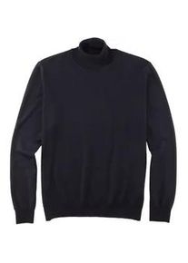 Rollkragenpullover OLYMP "OLYMP Strick Casual", Herren, Gr. XXL, blau (marine), Strick, Obermaterial: 100% Schurwolle, regular fit, Strickb&uuml;ndchen, Pullover Rollkragenpullover