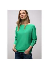 Strickpullover Street One, Damen, Gr. 38, arcadia gr&uuml;n, Strick, Obermaterial: 60% Viskose, 40% Baumwolle, unifarben, l&auml;ssig geschnitten h&uuml;ftbedeckend, Rundhals, B&uuml;ndchen, Pullover Strickpullover, mit Rundhals